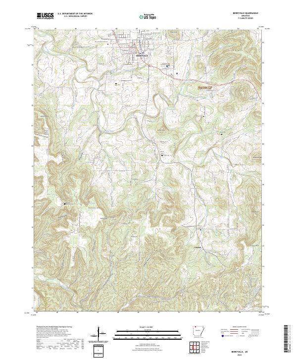 Berryville, AR — USGS 7.5-minute topo (2024)