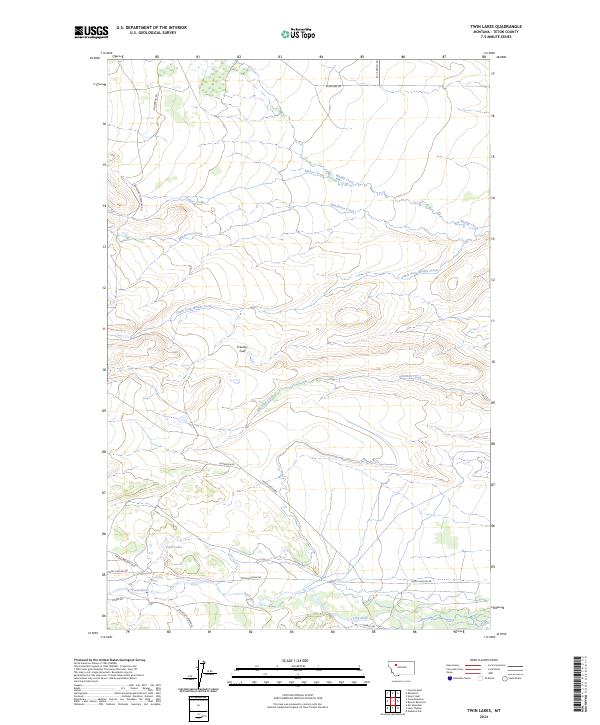 Twin Lakes, MT — USGS 7.5-minute topo (2024)