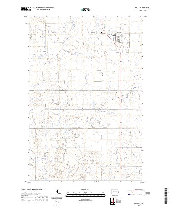Hazelton, ND — USGS 7.5-minute topo (2024)