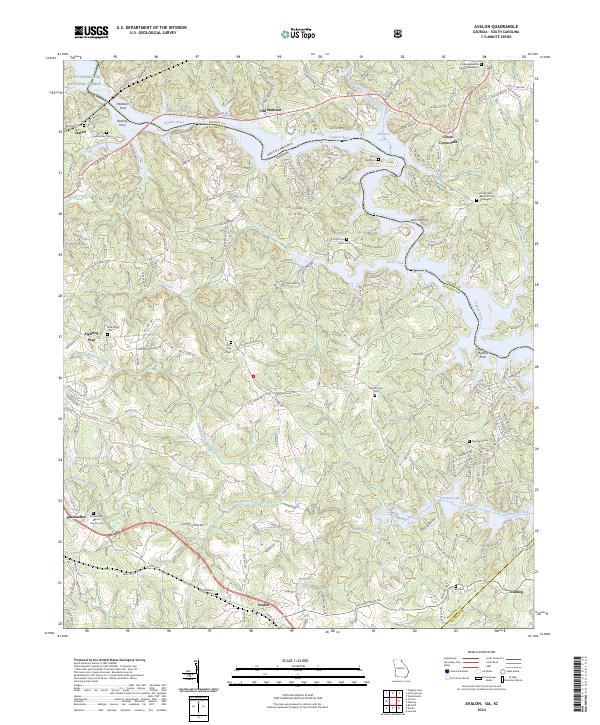 Avalon, GA-SC — USGS 7.5-minute topo (2024)