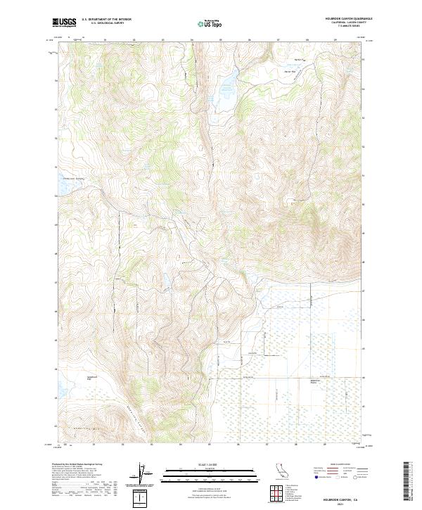 Holbrook Canyon, CA — USGS 7.5-minute topo (2021)