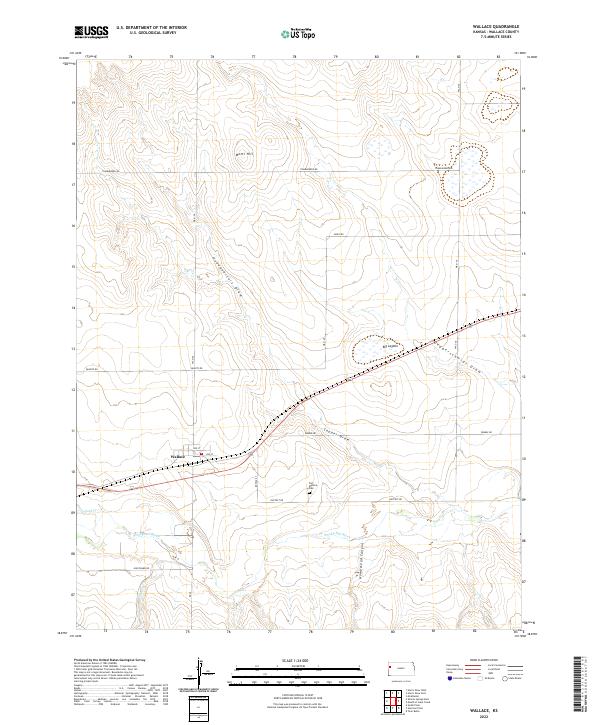Wallace, KS — USGS 7.5-minute topo (2022)