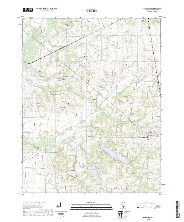 Thompsonville, IL — USGS 7.5-minute topo (2024)