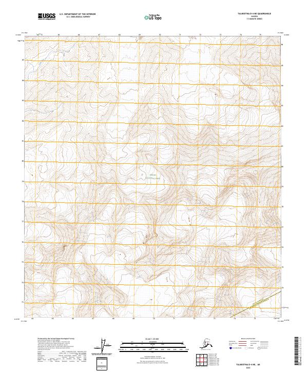Talkeetna D-4 NE, AK — USGS 7.5-minute topo (2023)