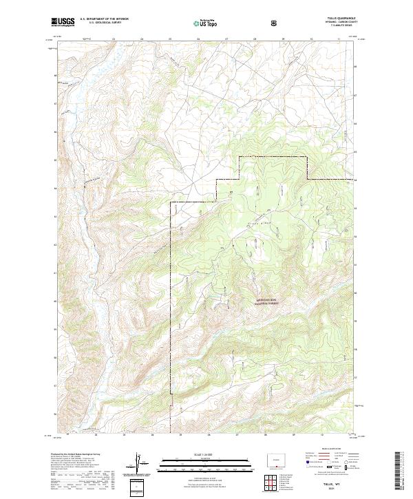 Tullis, WY — USGS 7.5-minute topo (2021)