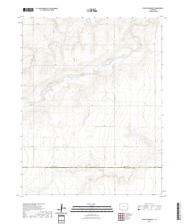 Plains Community, CO — USGS 7.5-minute topo (2022)