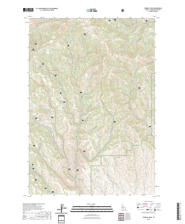 Sturgill Peak, ID — USGS 7.5-minute topo (2024)