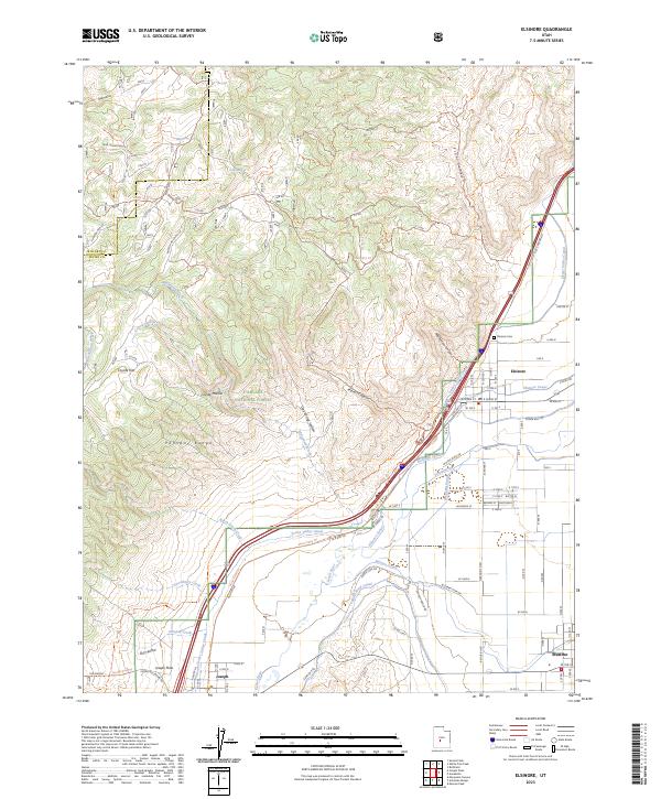 Elsinore, UT — USGS 7.5-minute topo (2023)
