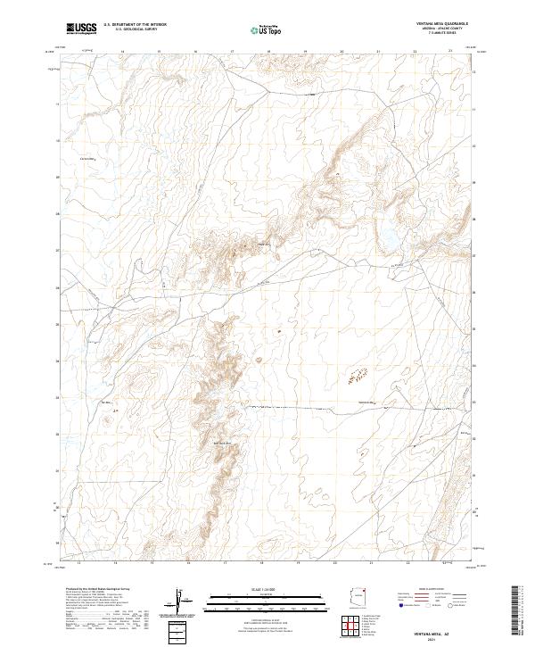 Ventana Mesa, AZ — USGS 7.5-minute topo (2021)