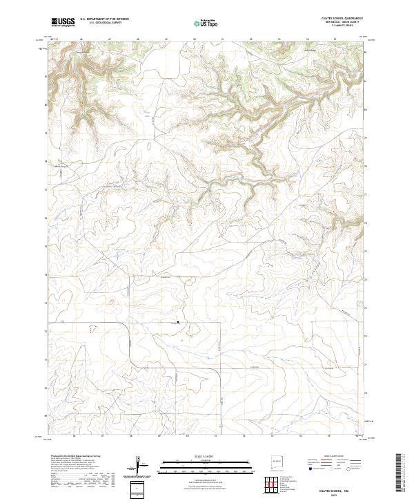 Cuates School, NM — USGS 7.5-minute topo (2023)