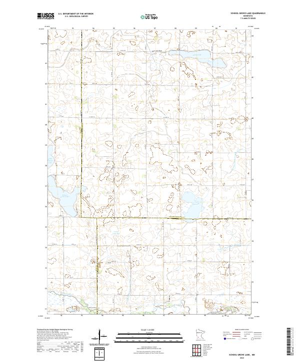 School Grove Lake, MN — USGS 7.5-minute topo (2022)