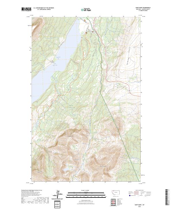 Saint Mary, MT — USGS 7.5-minute topo (2024)