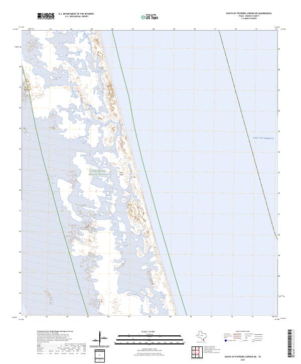 South of Potrero Lopeno NE, TX — USGS 7.5-minute topo (2025)
