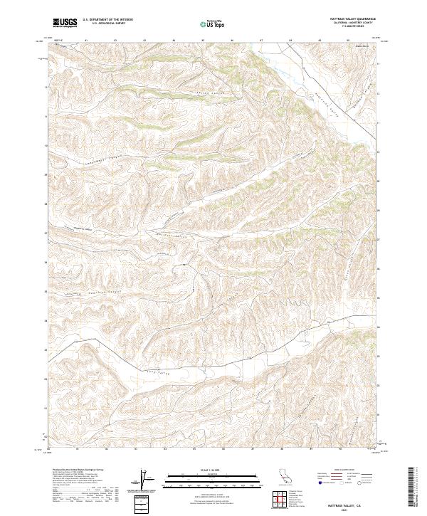 Nattrass Valley, CA — USGS 7.5-minute topo (2021)