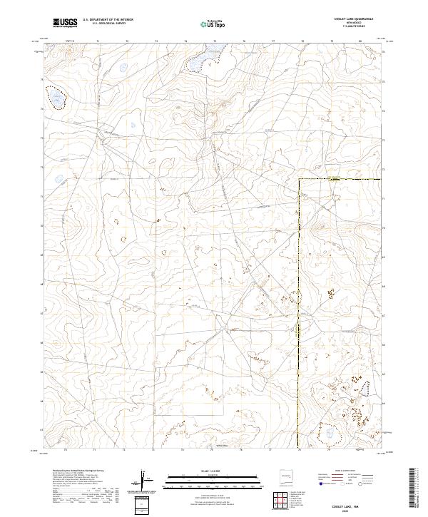 Cooley Lake, NM — USGS 7.5-minute topo (2023)