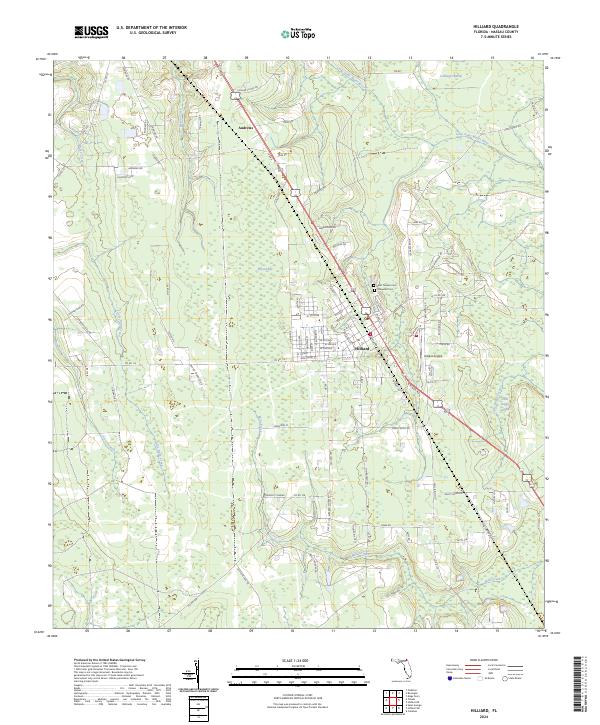Hilliard, FL — USGS 7.5-minute topo (2024)