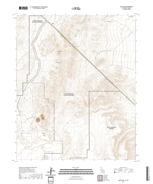 Hart Peak, CA-NV — USGS 7.5-minute topo (2021)