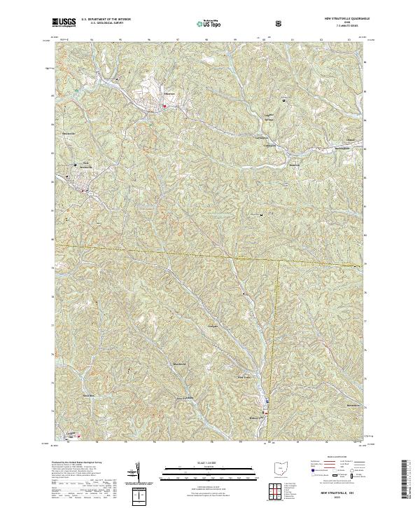 New Straitsville, OH — USGS 7.5-minute topo (2023)