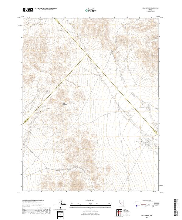 Cole Spring, NV — USGS 7.5-minute topo (2021)