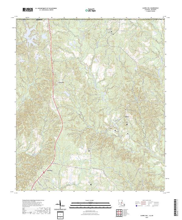 Laurel Hill, LA-MS — USGS 7.5-minute topo (2024)