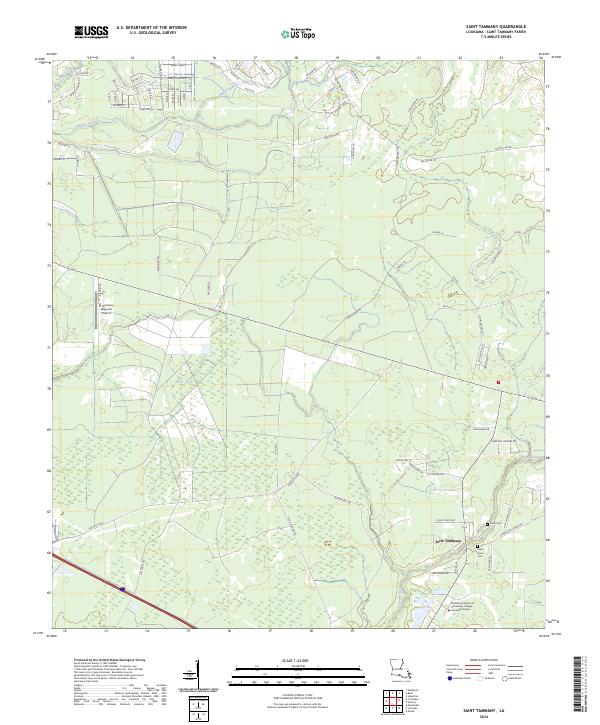 Saint Tammany, LA — USGS 7.5-minute topo (2024)