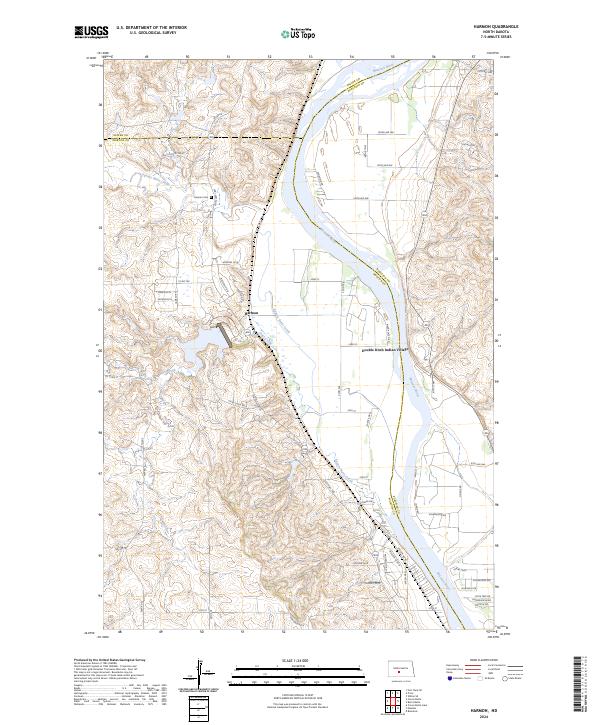 Harmon, ND — USGS 7.5-minute topo (2024)