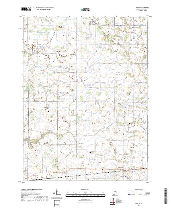 Idaville, IN — USGS 7.5-minute topo (2022)