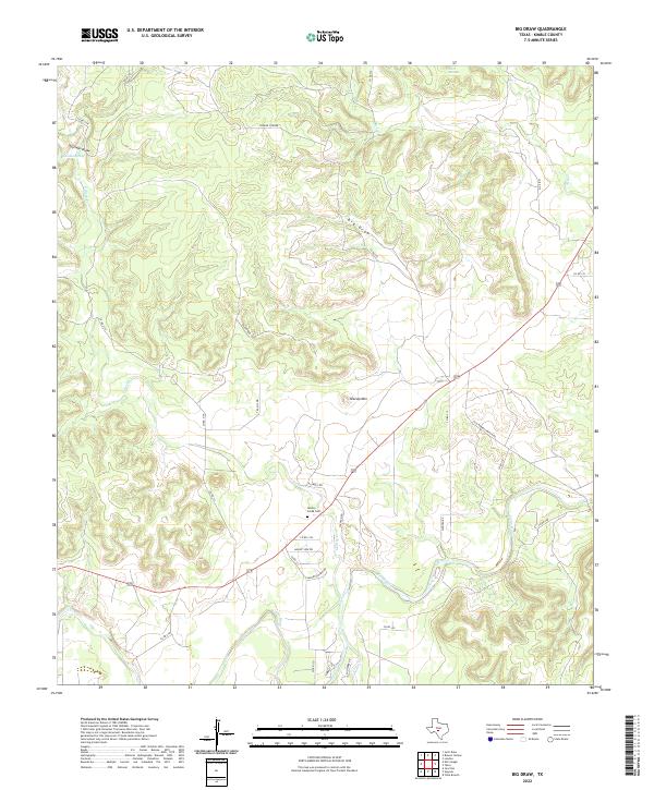 Big Draw, TX — USGS 7.5-minute topo (2022)