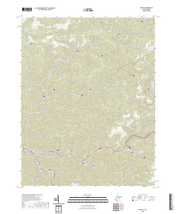 Myrtle, WV — USGS 7.5-minute topo (2023)