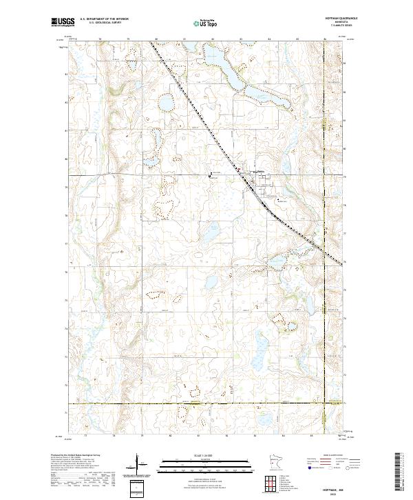 Hoffman, MN — USGS 7.5-minute topo (2022)