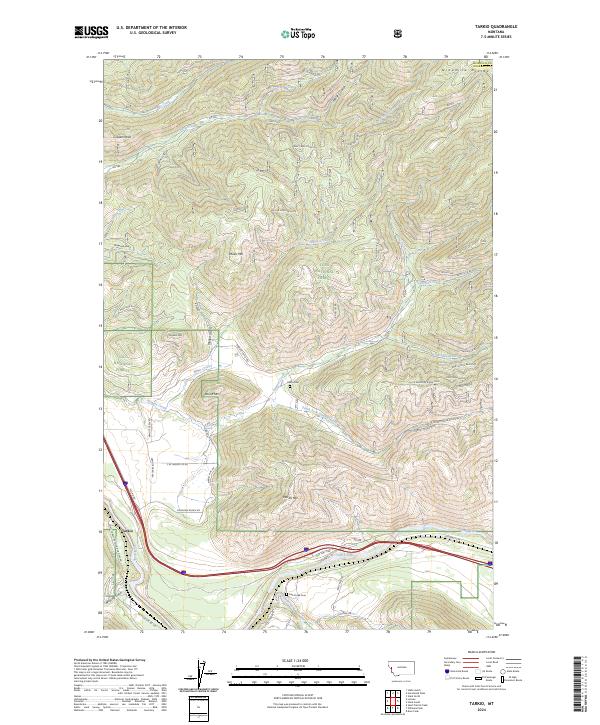 Tarkio, MT — USGS 7.5-minute topo (2024)