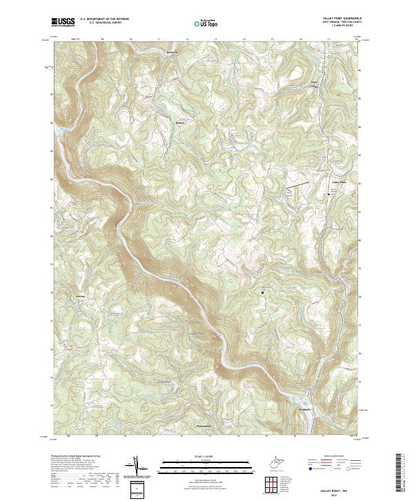 Valley Point, WV — USGS 7.5-minute topo (2023)