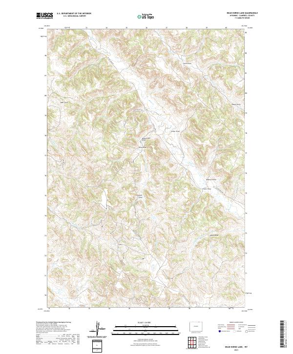 Dead Horse Lake, WY — USGS 7.5-minute topo (2021)