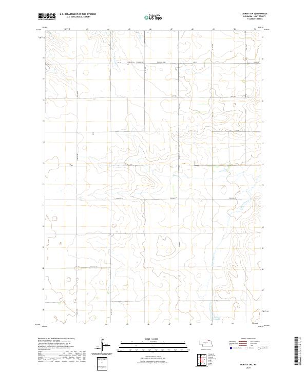 Dorsey SW, NE — USGS 7.5-minute topo (2021)