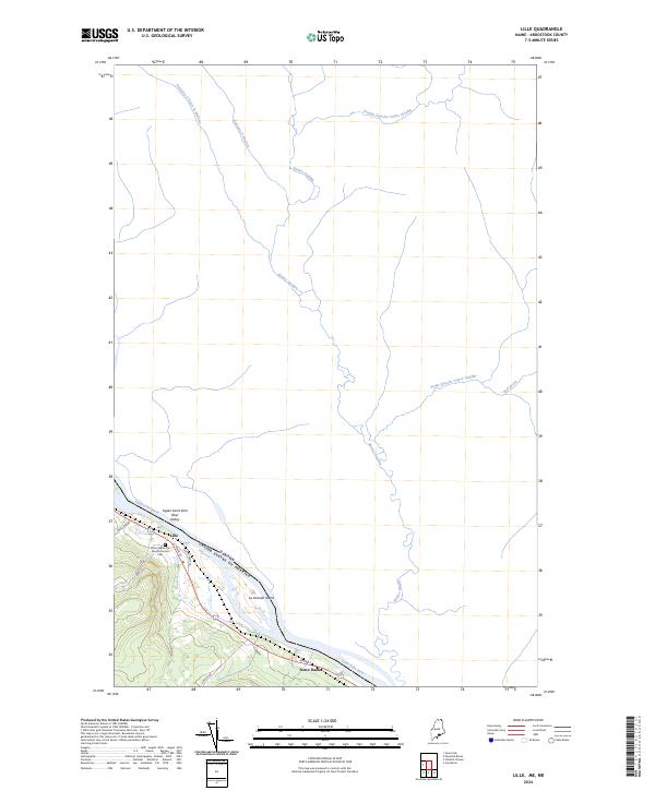 Lille, ME-NB — USGS 7.5-minute topo (2024)