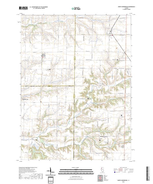 North Henderson, IL — USGS 7.5-minute topo (2024)