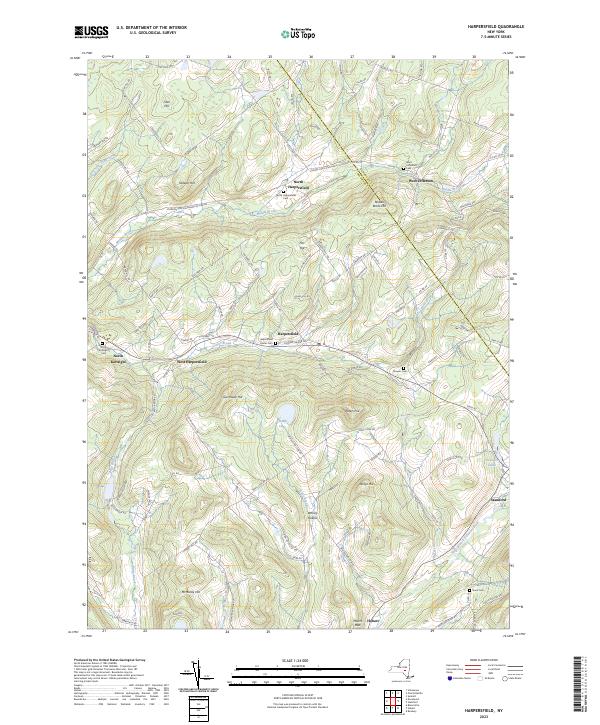 Harpersfield, NY — USGS 7.5-minute topo (2023)