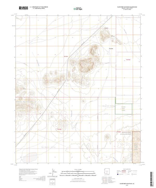 Silver Reef Mountains, AZ — USGS 7.5-minute topo (2026)