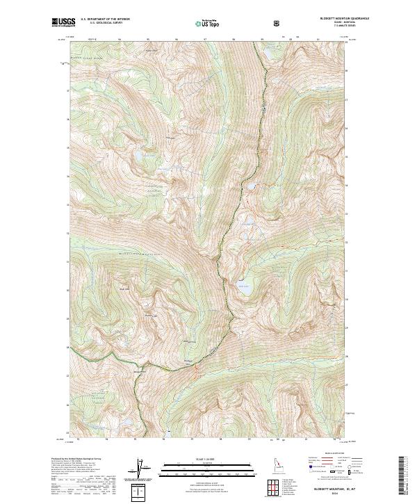 Blodgett Mountain, ID-MT — USGS 7.5-minute topo (2024)