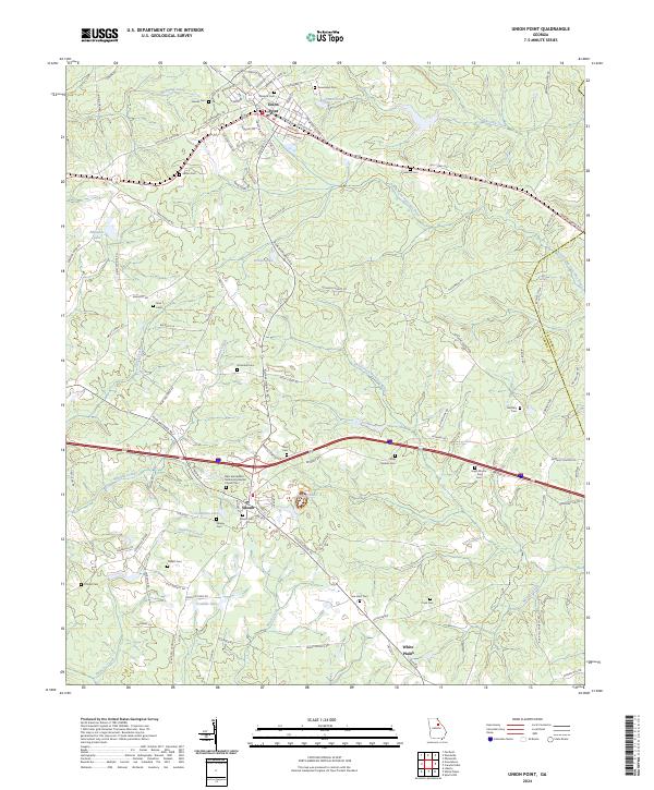 Union Point, GA — USGS 7.5-minute topo (2024)