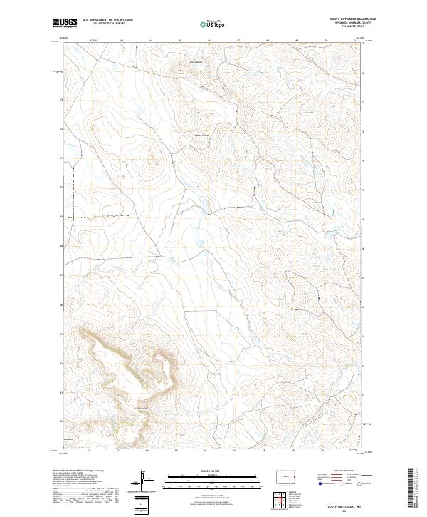 South Oat Creek, WY — USGS 7.5-minute topo (2021)