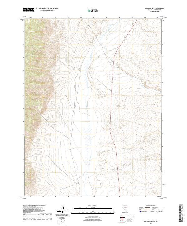 Vigus Butte NW, NV — USGS 7.5-minute topo (2021)