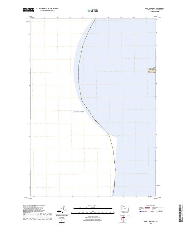 Sand Lake OE W, OR — USGS 7.5-minute topo (2023)