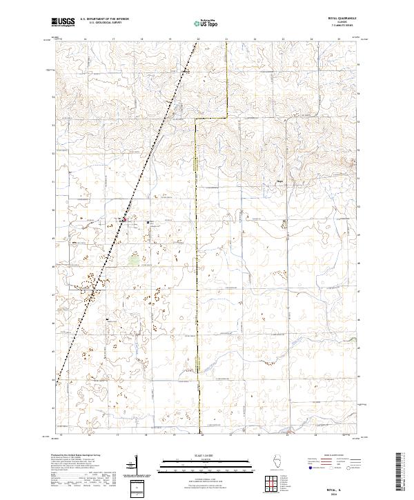Royal, IL — USGS 7.5-minute topo (2024)