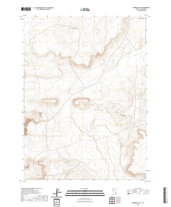 Humboldt Hill, NV — USGS 7.5-minute topo (2021)