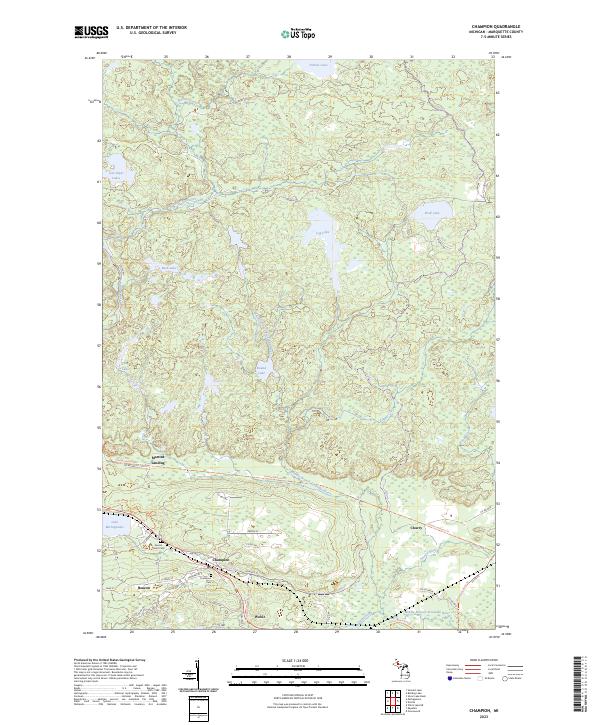 Champion, MI — USGS 7.5-minute topo (2023)