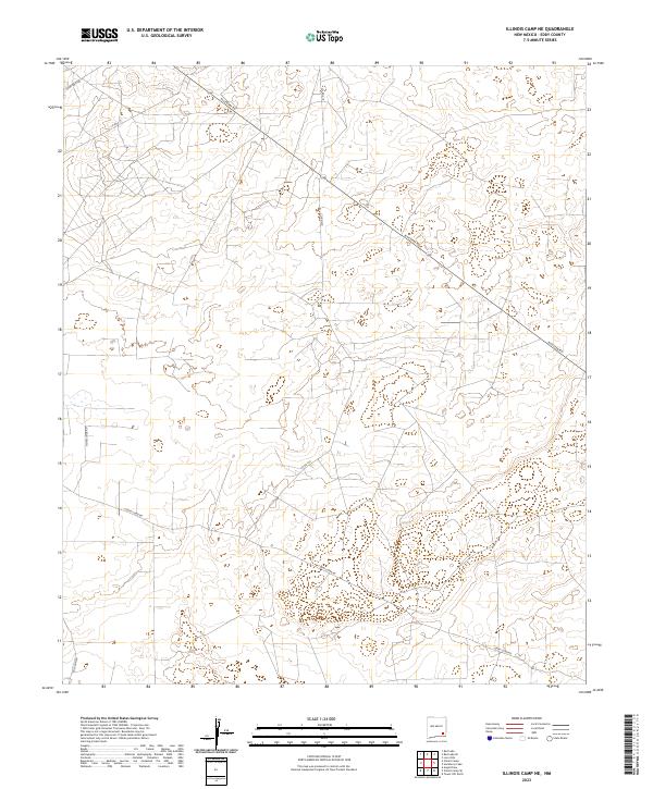 Illinois Camp NE, NM — USGS 7.5-minute topo (2023)