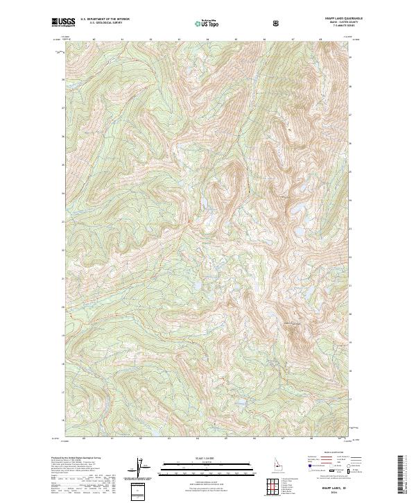 Knapp Lakes, ID — USGS 7.5-minute topo (2024)