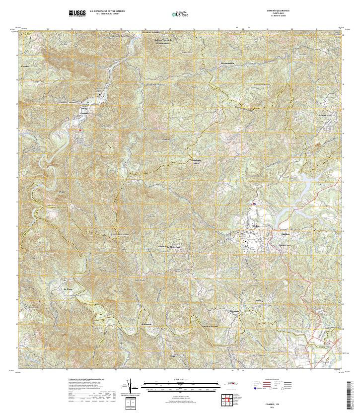 Comerio, PR — USGS 7.5-minute topo (2024)