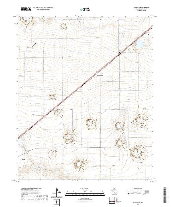 Parmerton, TX — USGS 7.5-minute topo (2022)
